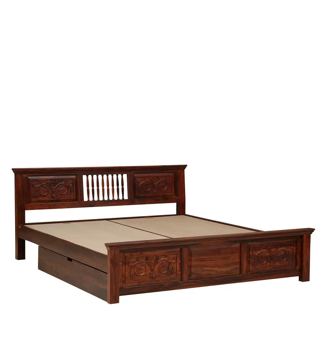 Devanti durable solid wood king bed storage box structure