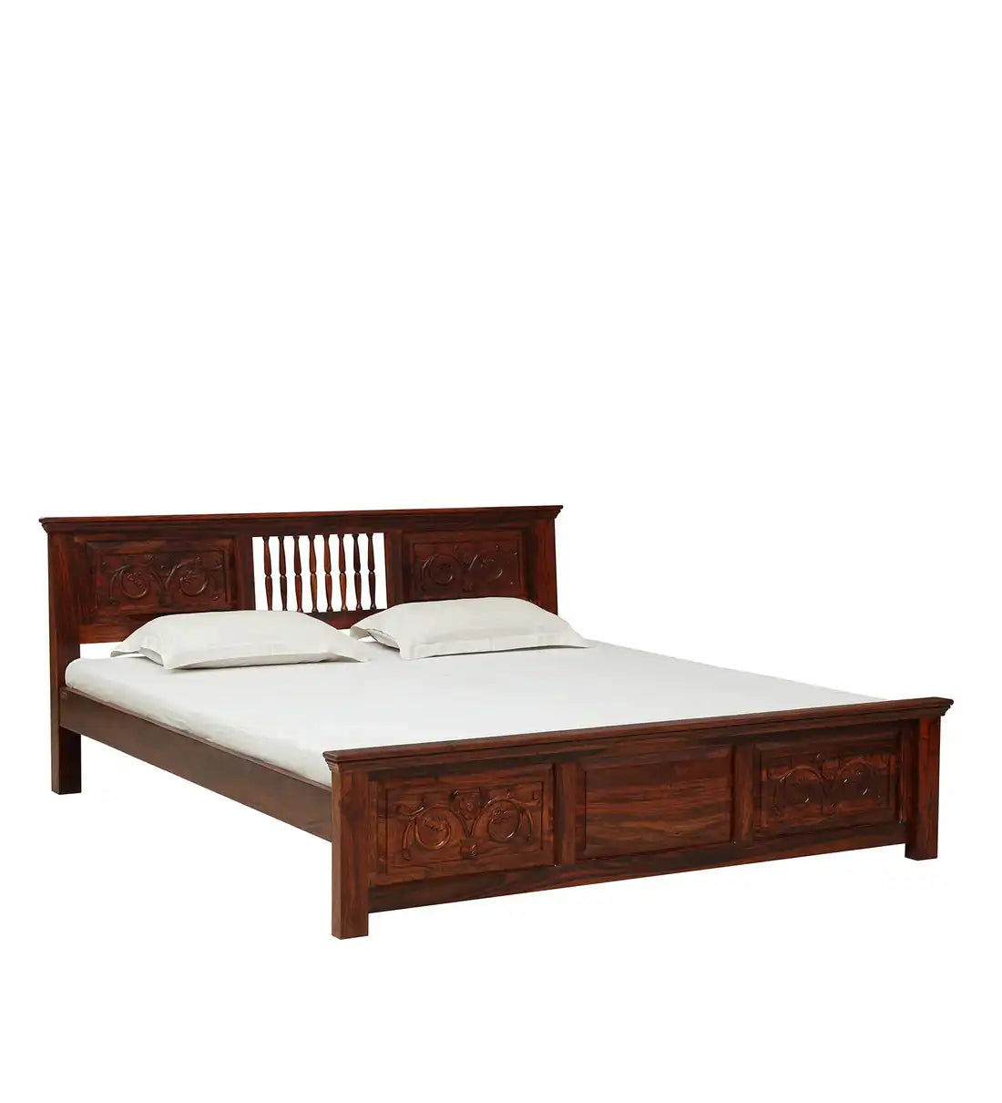 Devanti heavy solid wood king bed strong frame structure