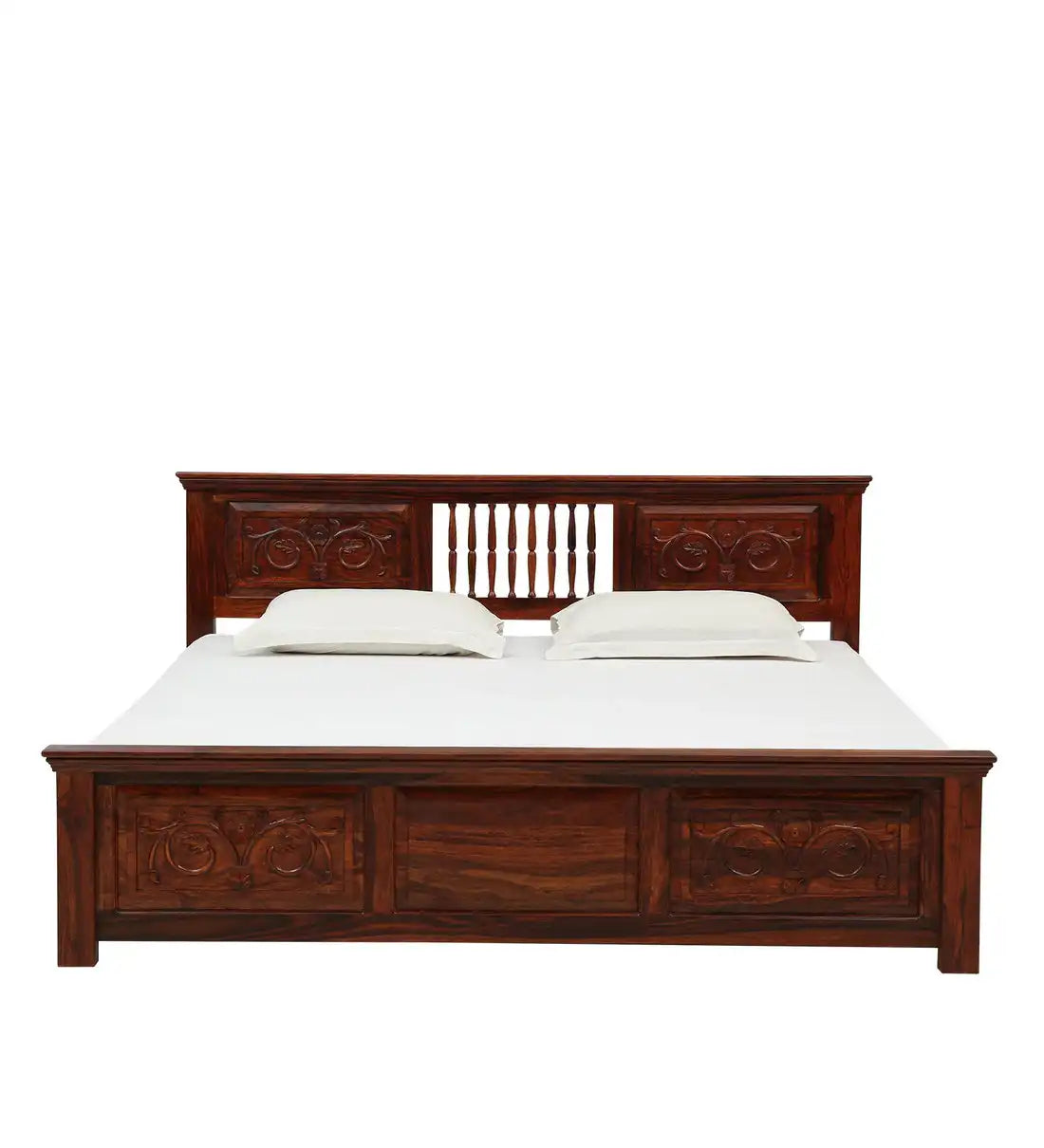 Devanti sheesham wood bed traditional design modern bedroom