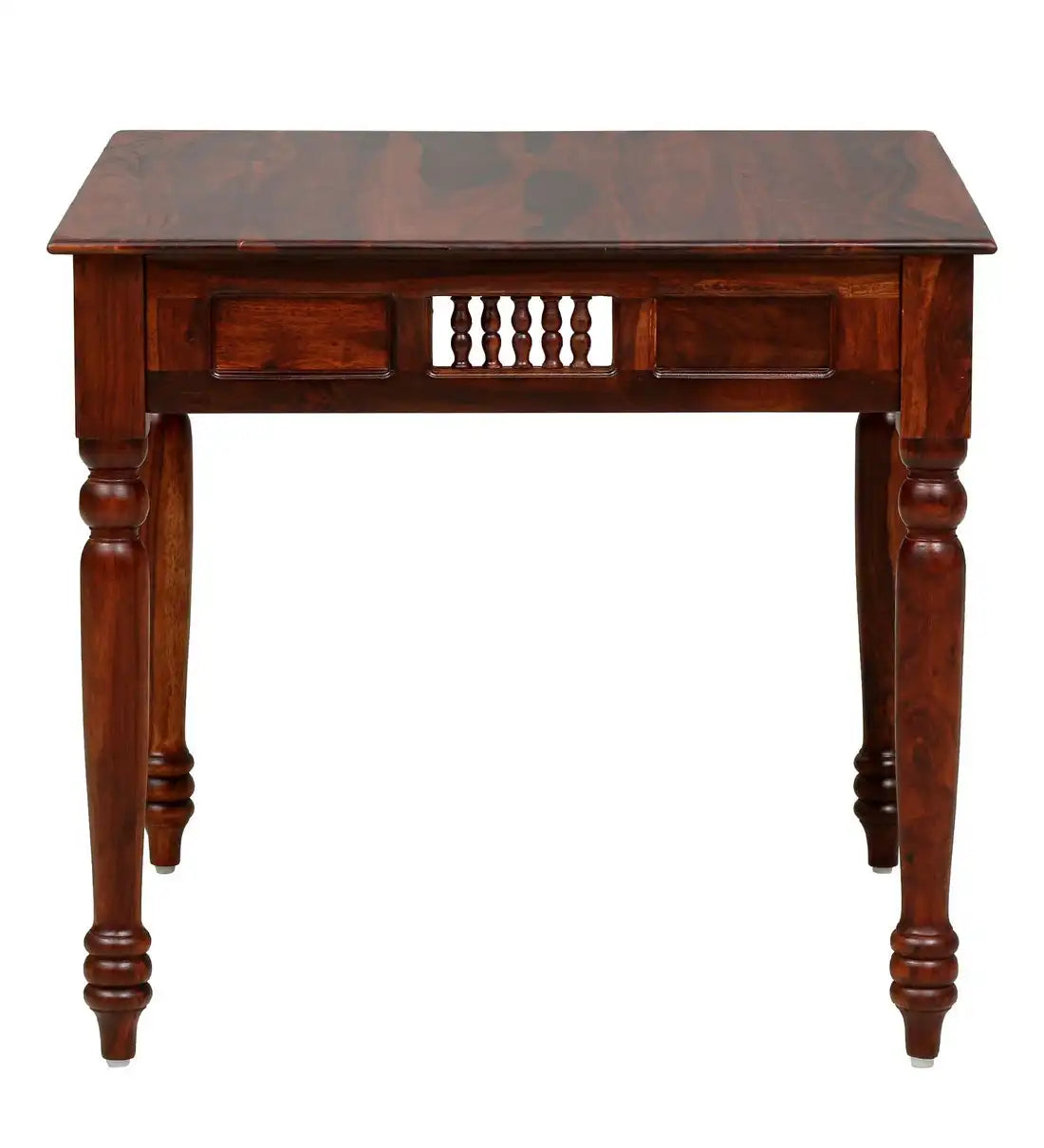 Devanti sheesham wood four seater dining table set teak finish traditional furniture