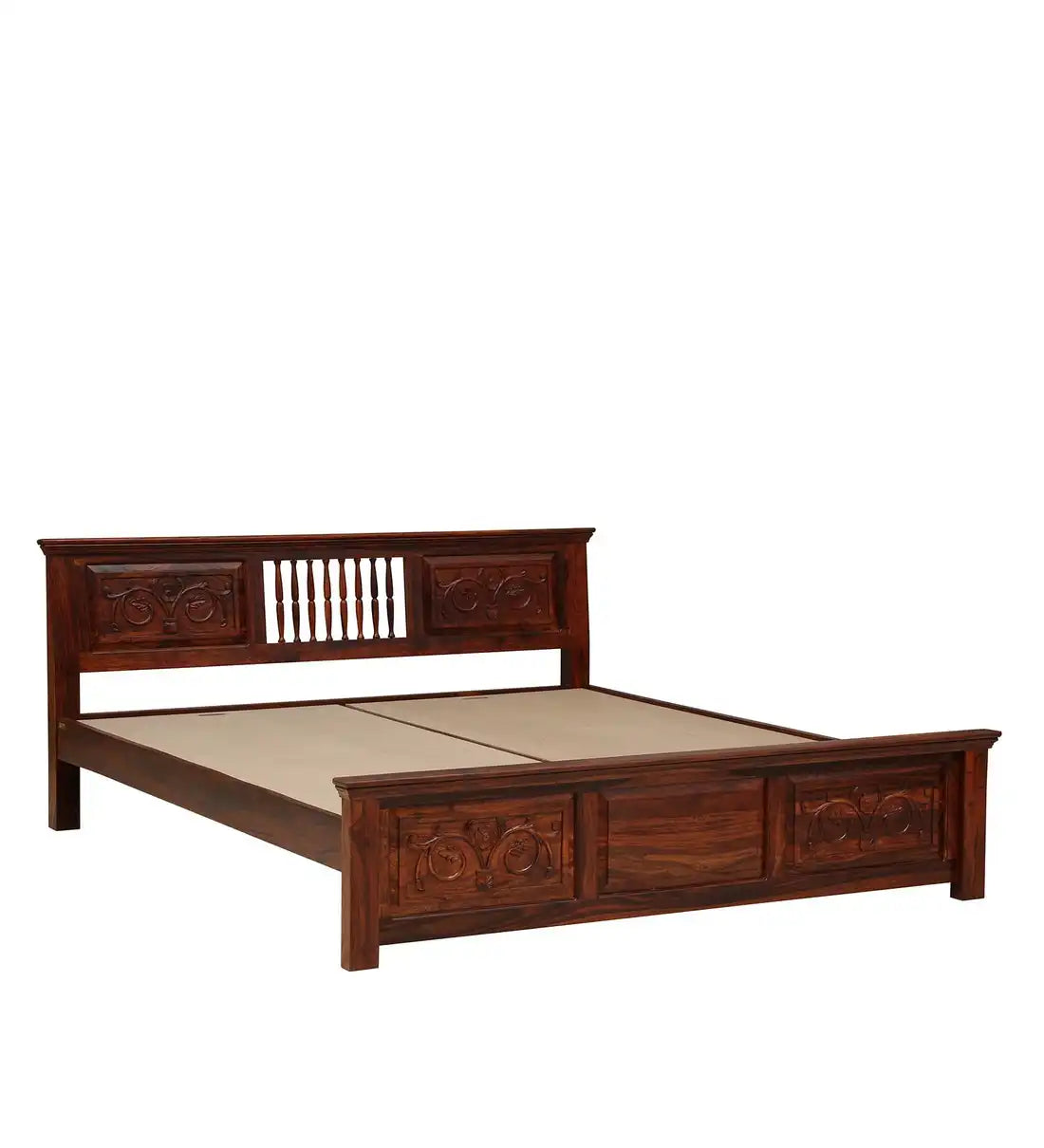 Devanti solid wood bed traditional style premium look frame