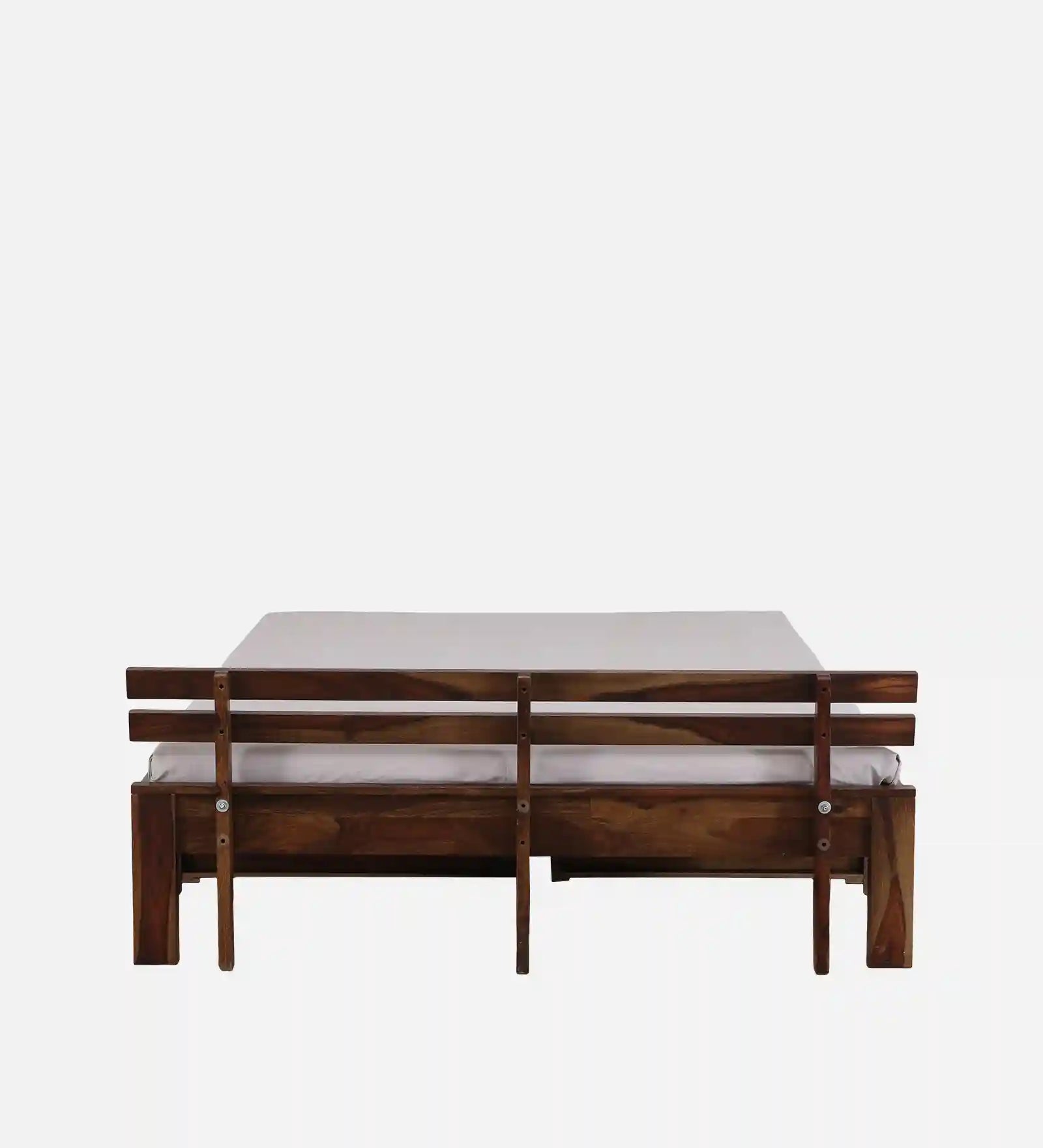 Druma king size bed lift storage sheesham wood teak