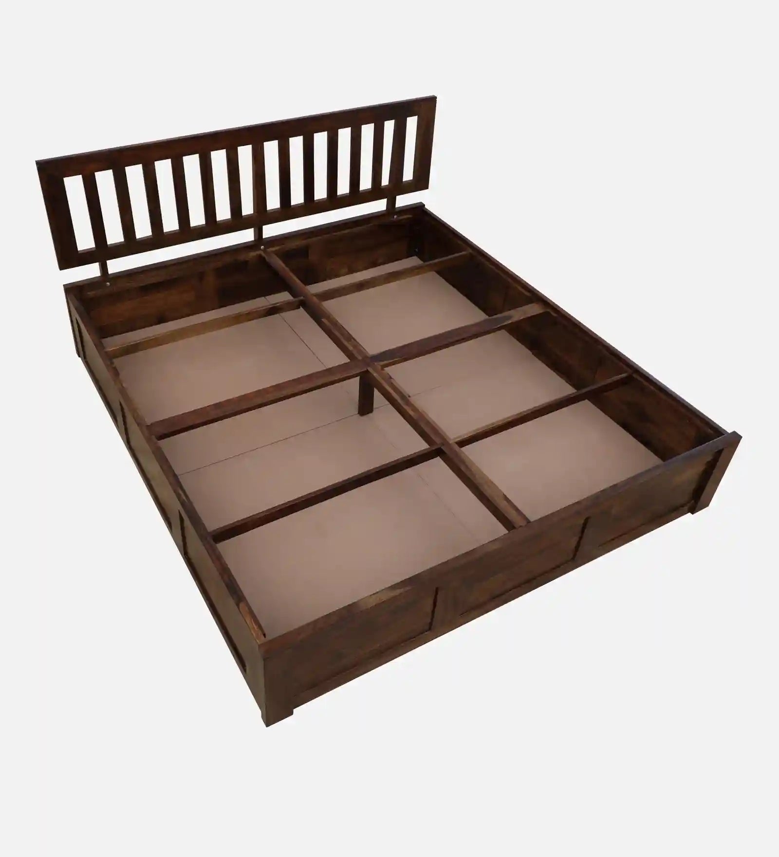 Druma king bed solid wood storage box frame