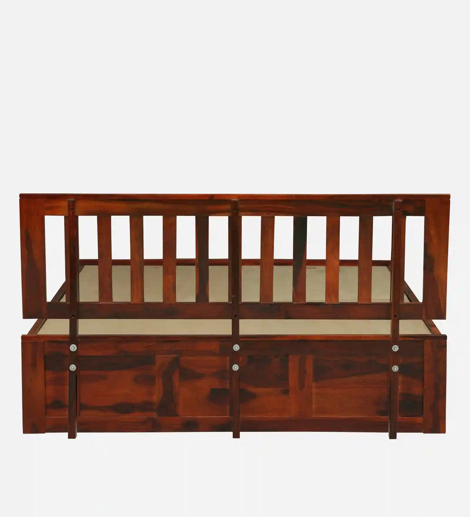 Druma king bed wooden frame with box storage premium look