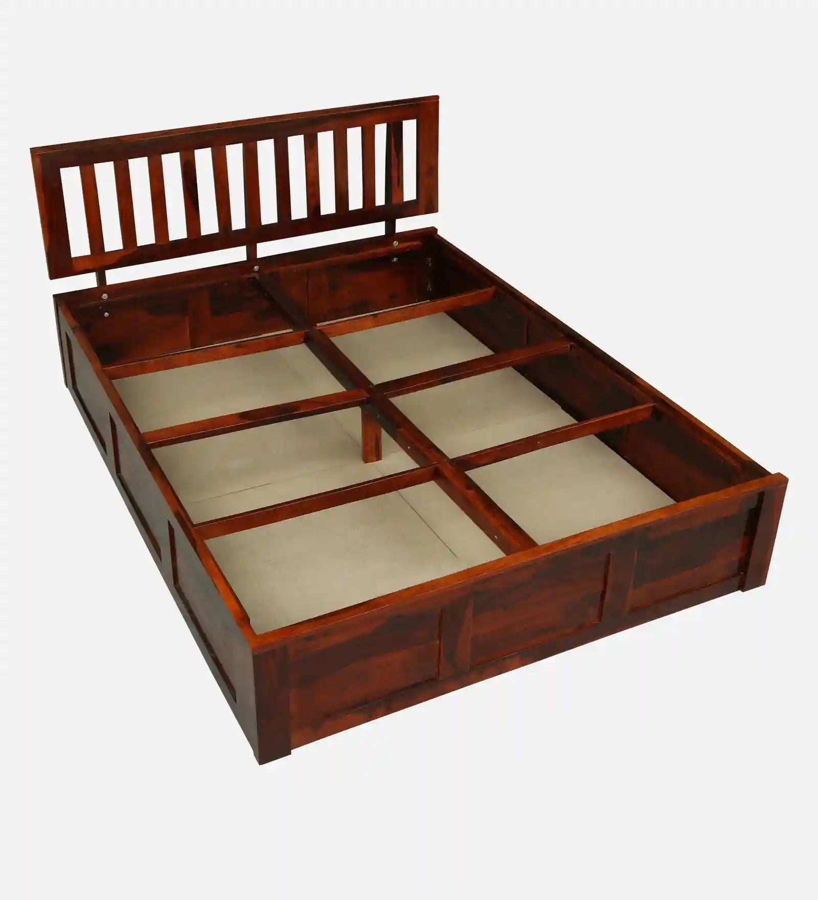 modern queen size bed box storage sheesham wood india