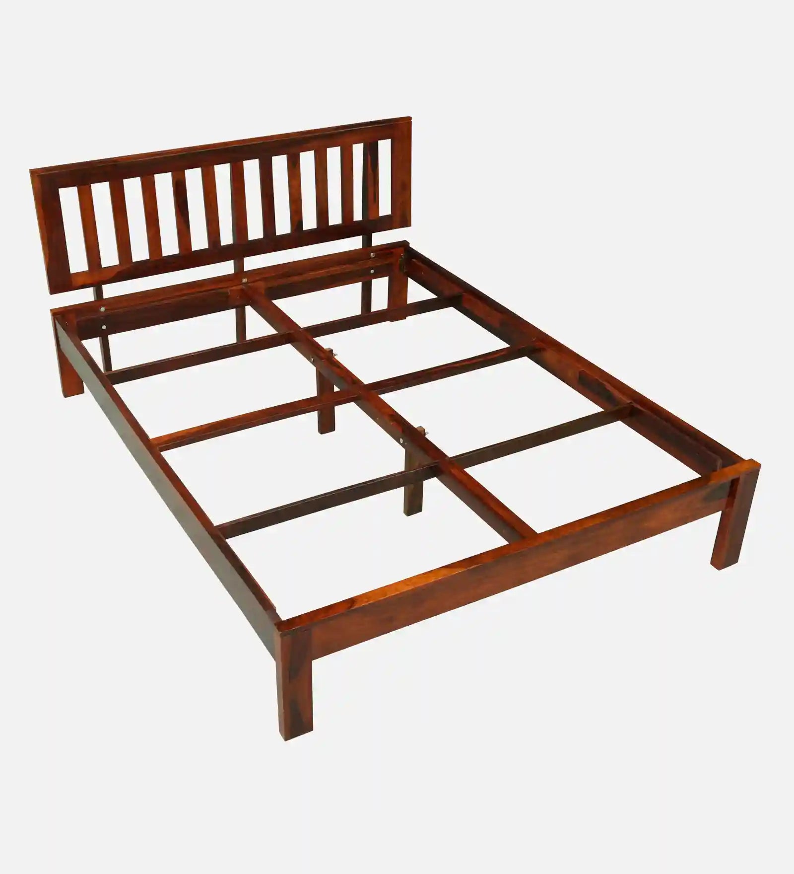 druma solid wood queen size bed side view without storage modern bedroom furniture