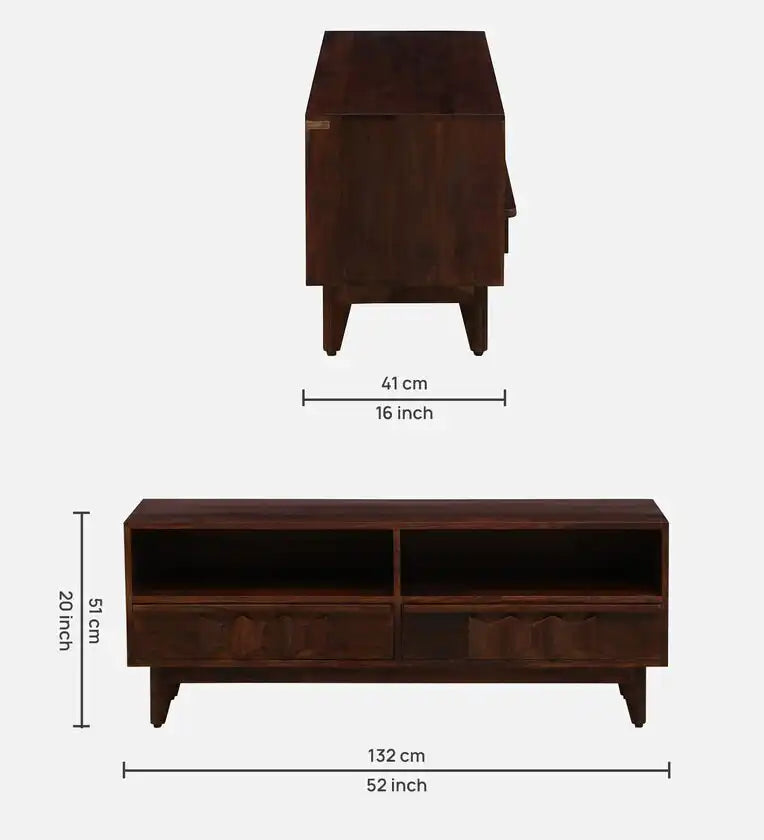 Durable sheesham wood tv unit solid tv cabinet Alford