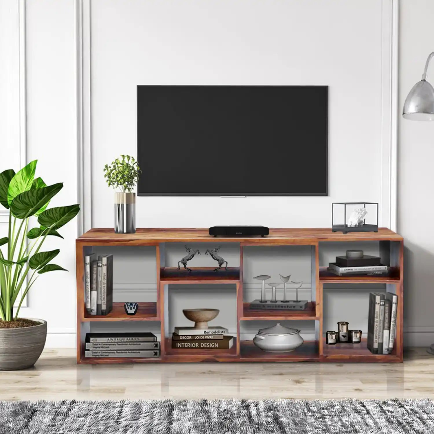 Durable sheesham wood tv unit solid tv cabinet Moscow