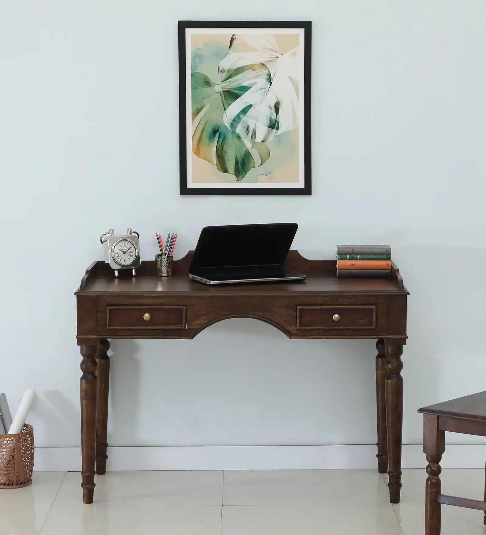 Evelyn sheesham wood study table solid wood writing desk for home office India
