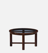 Floyd Solid Wood 4 Seater Coffee Table Set with Cushioned Seat in Provincial Teak Finish by Rajwada