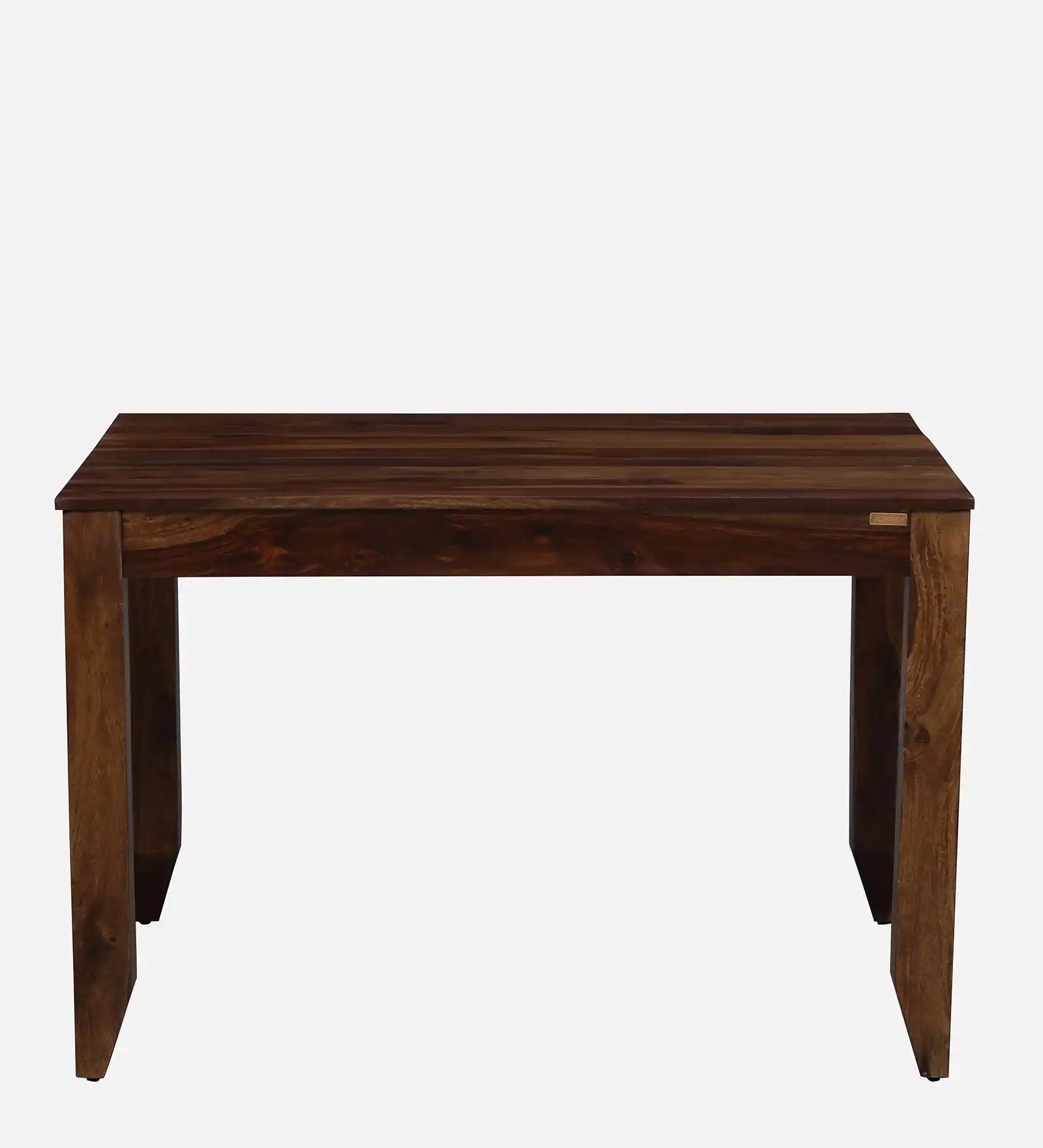 Hari solid wood four seater dining table walnut finish premium wooden table