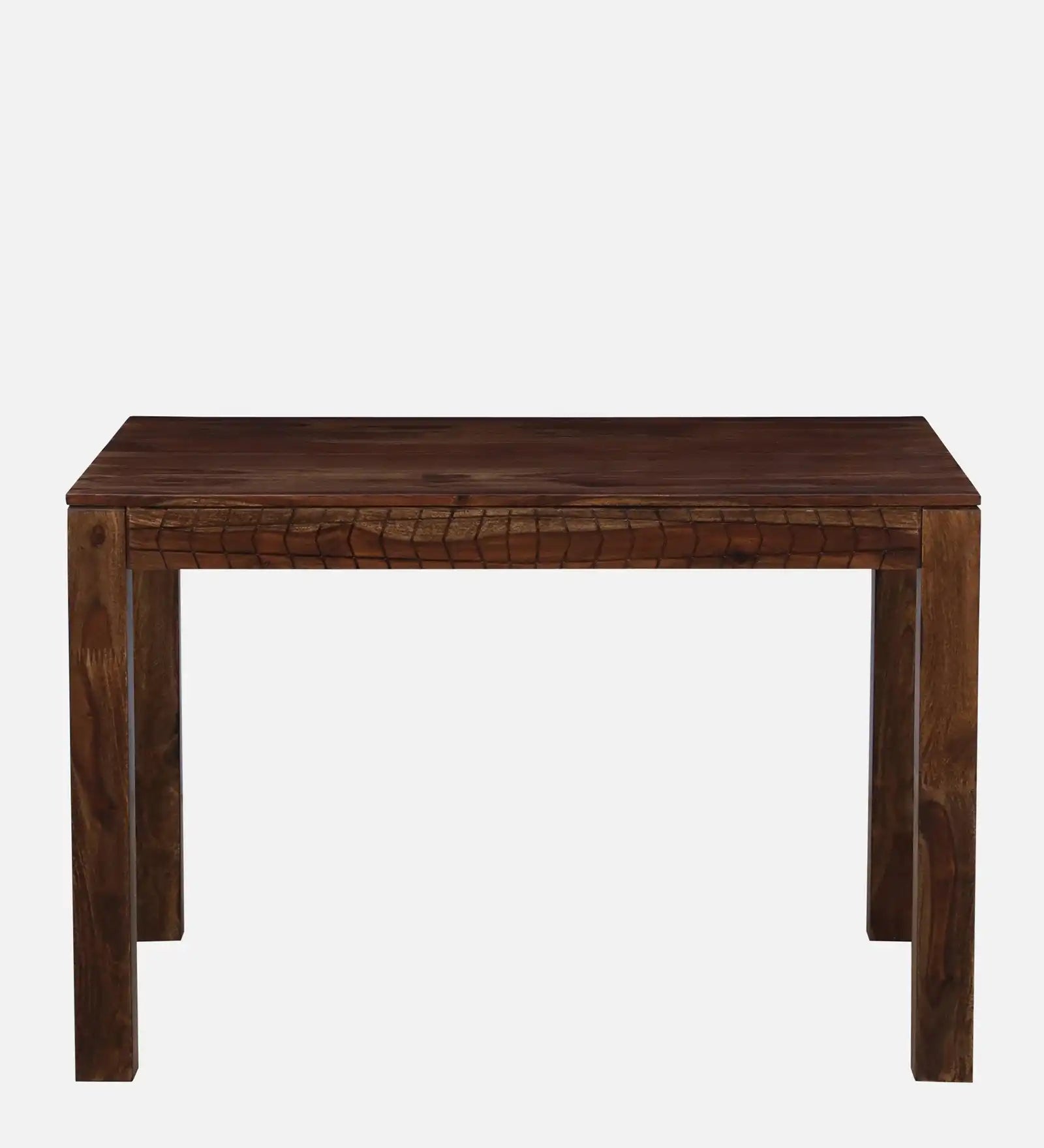 Harmonia solid wood four seater dining table honey finish elegant home furniture
