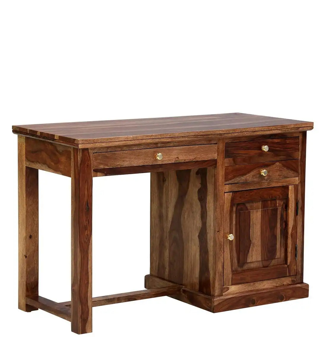 Haveli office desk unit sheesham wood solid work table home furniture