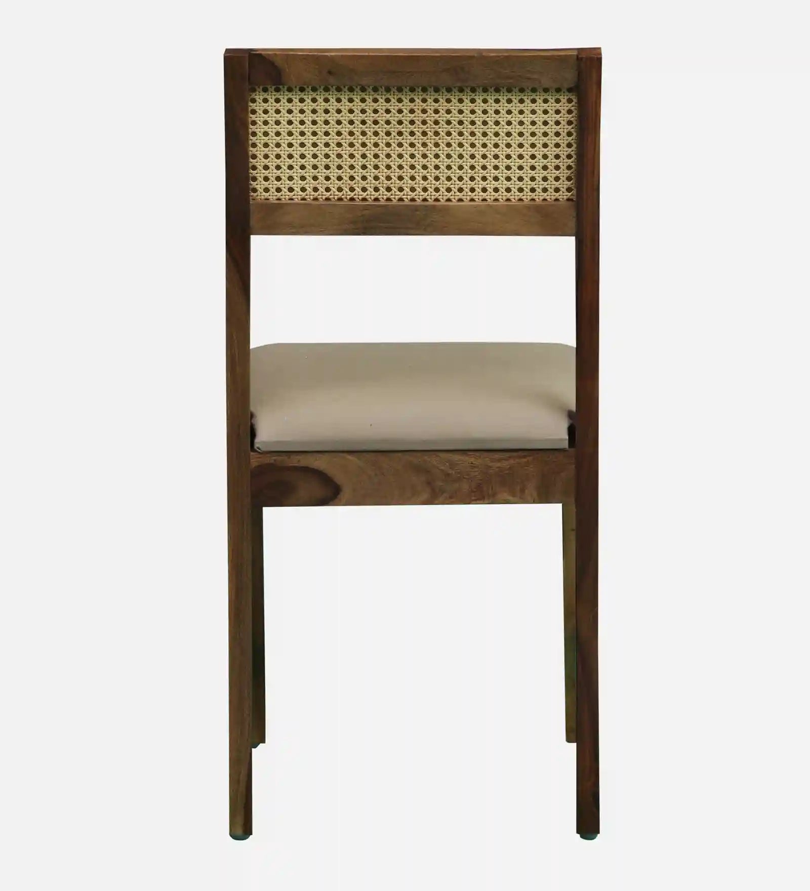 Rattan Sheesham Wood Dining Chairs (Set Of 2)