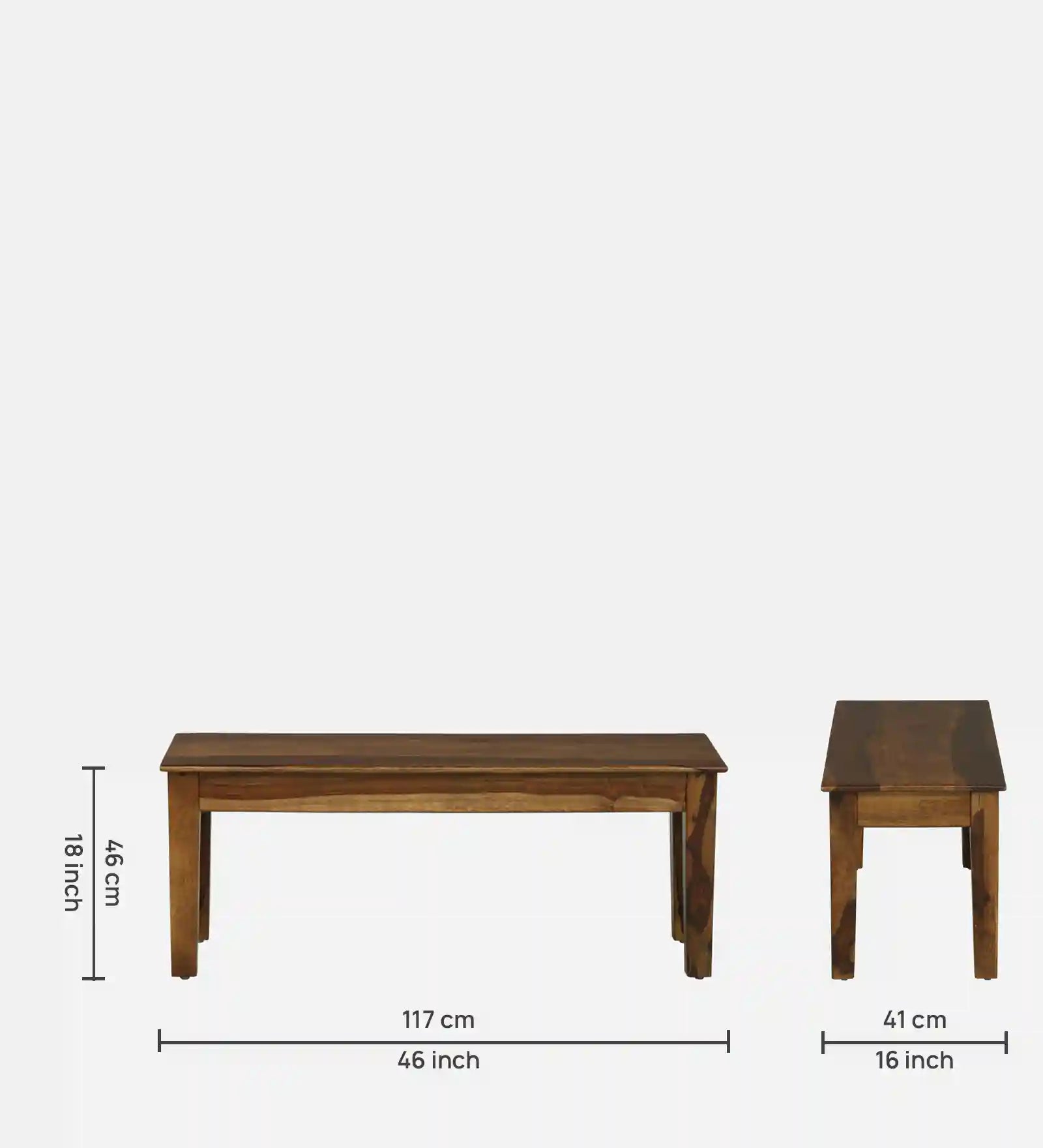 Rattan Sheesham Wood 6 Seater Dining Set with Bench