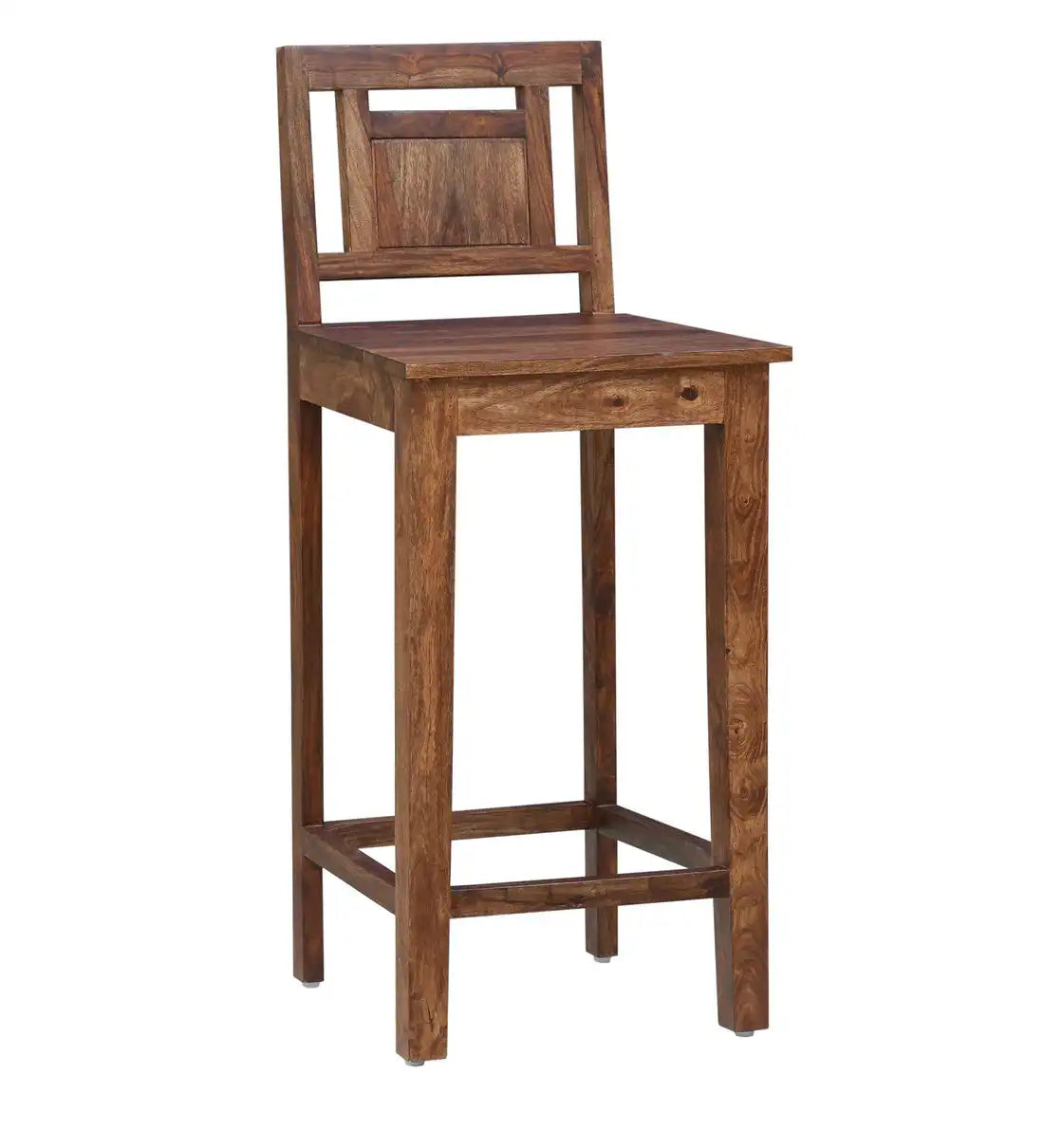 Compact four seater dining table set in solid wood for small space homes