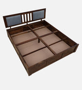 Mukund  Sheesham Wood  Bed In Provincial Teak Finish With Box Storage by Rajwada