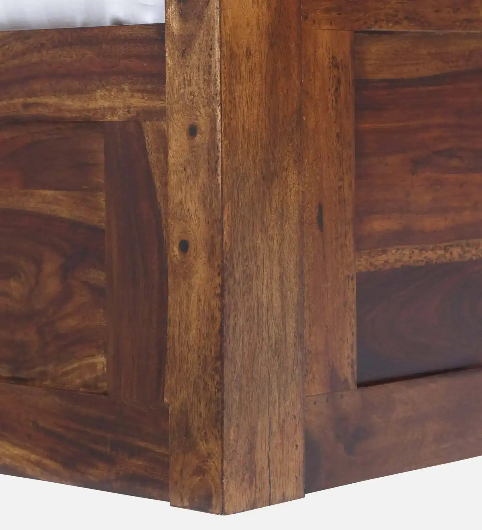 Wooden Anamika Solid Sheesham Wood Storage Bed with elegant design