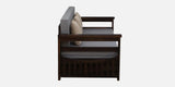Annei  Solid Wood 3 Seater Sofa Cum Bed In Provincial Teak Finish By Rajwada