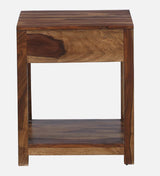 Annei  Solid Wood Side Table In Provincial Teak Finish - By Rajwada