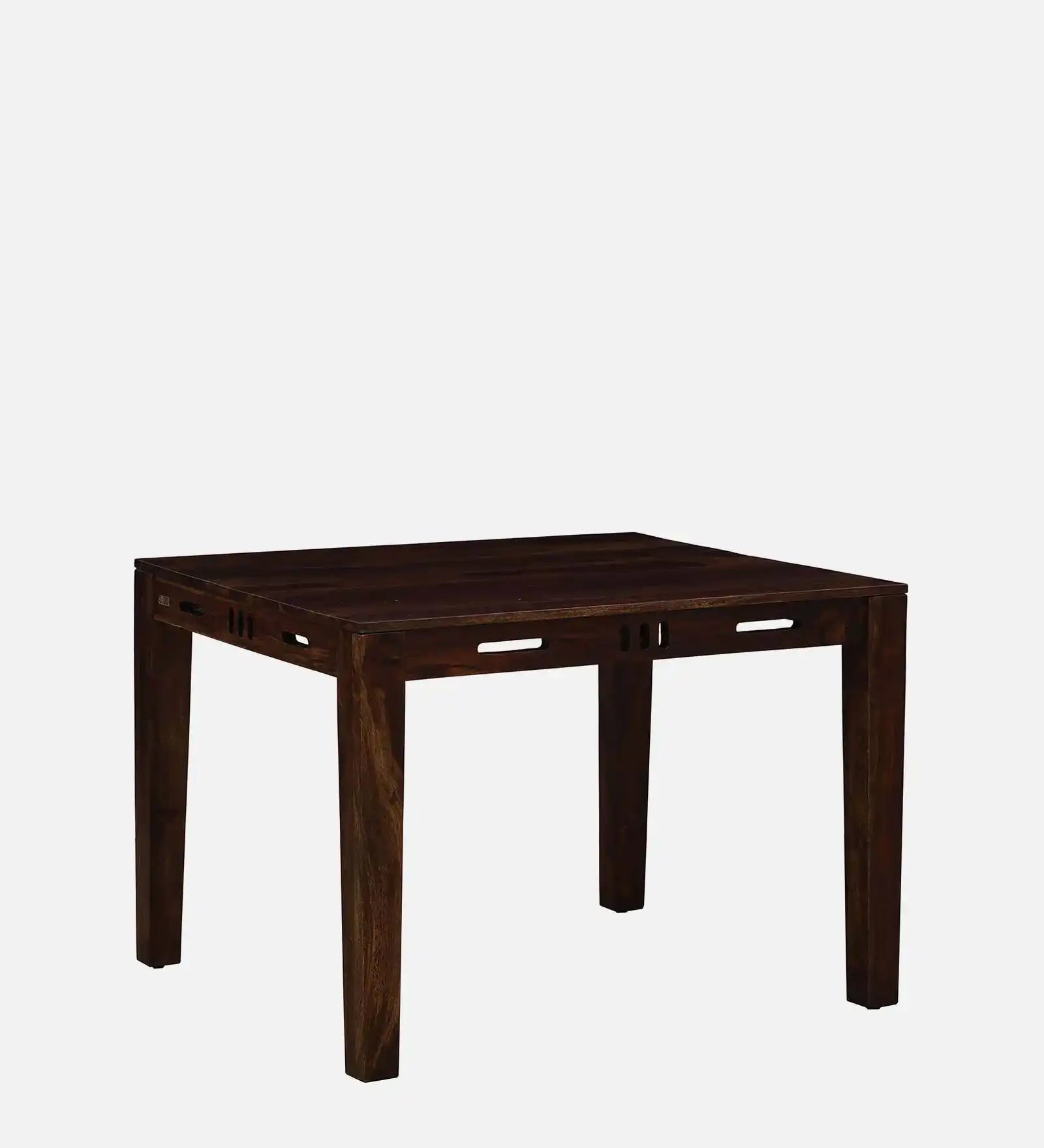 Jenine sheesham wood four seater dining table set natural finish minimalist design