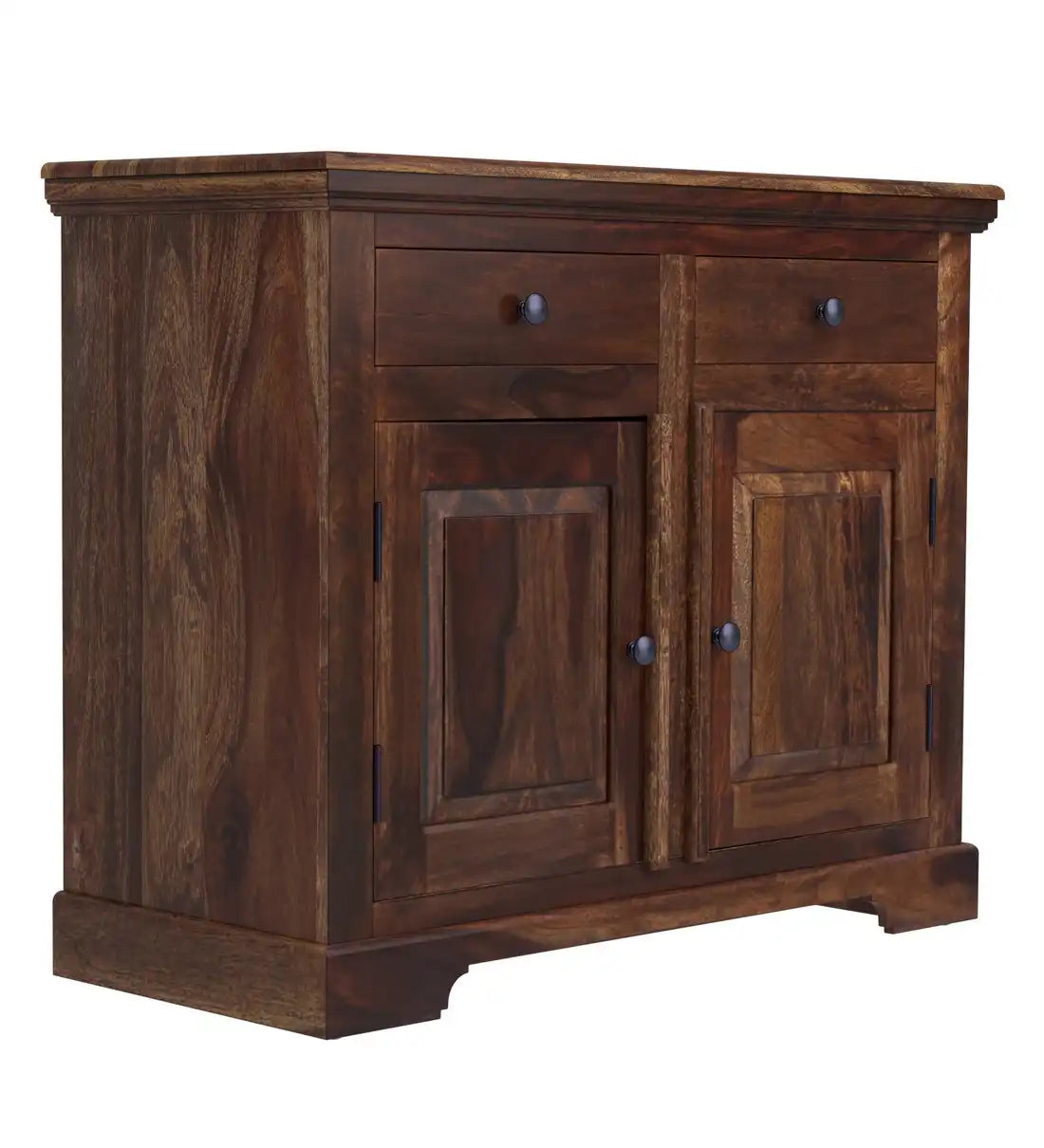 Kanishka small console unit solid wood sheesham door storage furniture