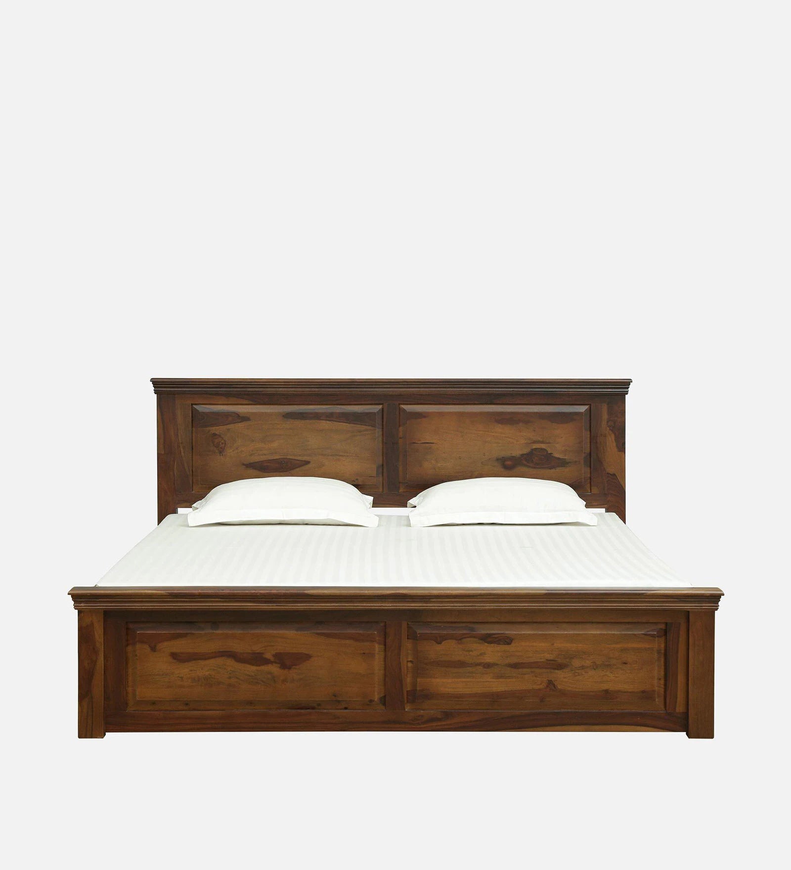 kanishka solid wood bed top view clean finish modern wooden bed design
