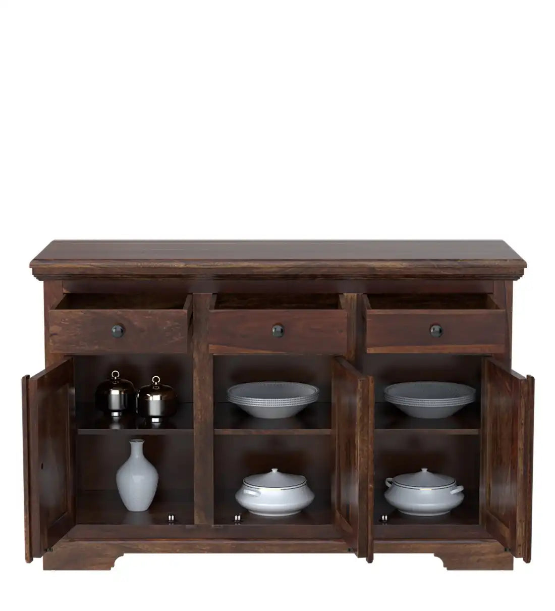 Kanishka wooden sideboard solid sheesham storage furniture home interior