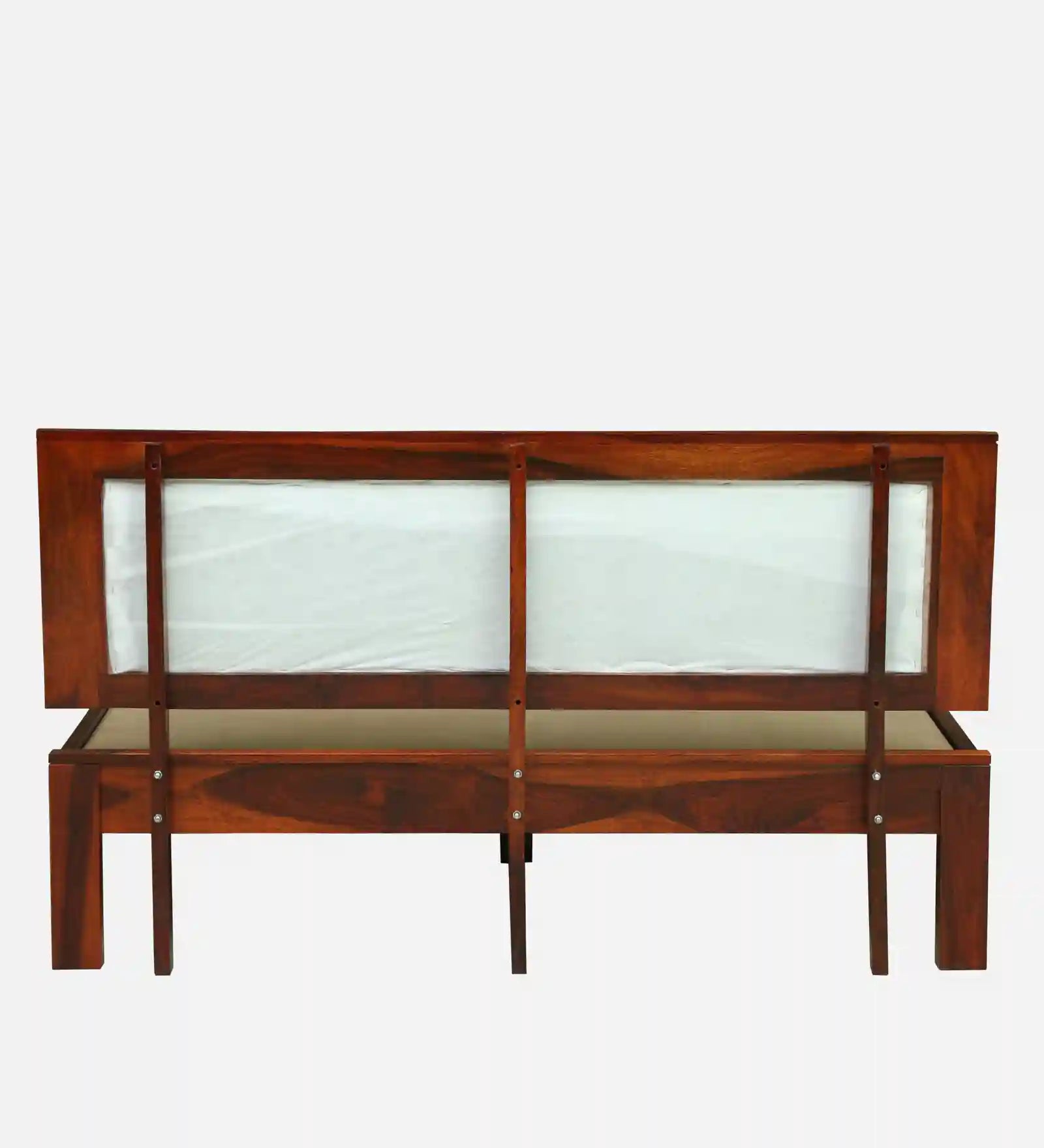 Kashtha queen bed simple frame solid wood bedroom