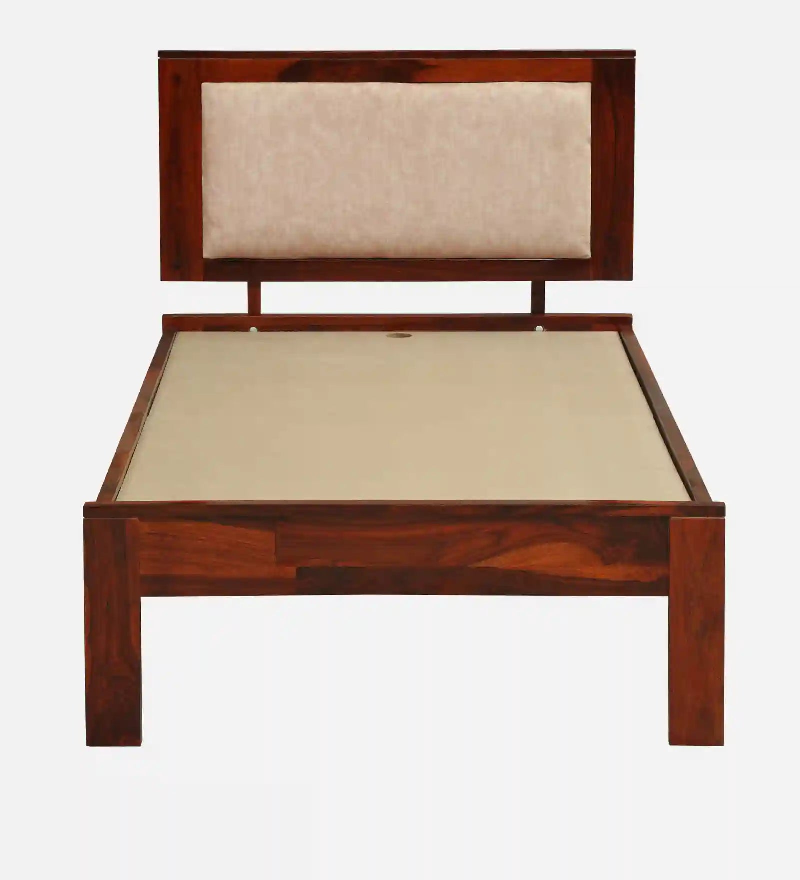 Kashtha sheesham wood single bed clean design solid wood bed frame India