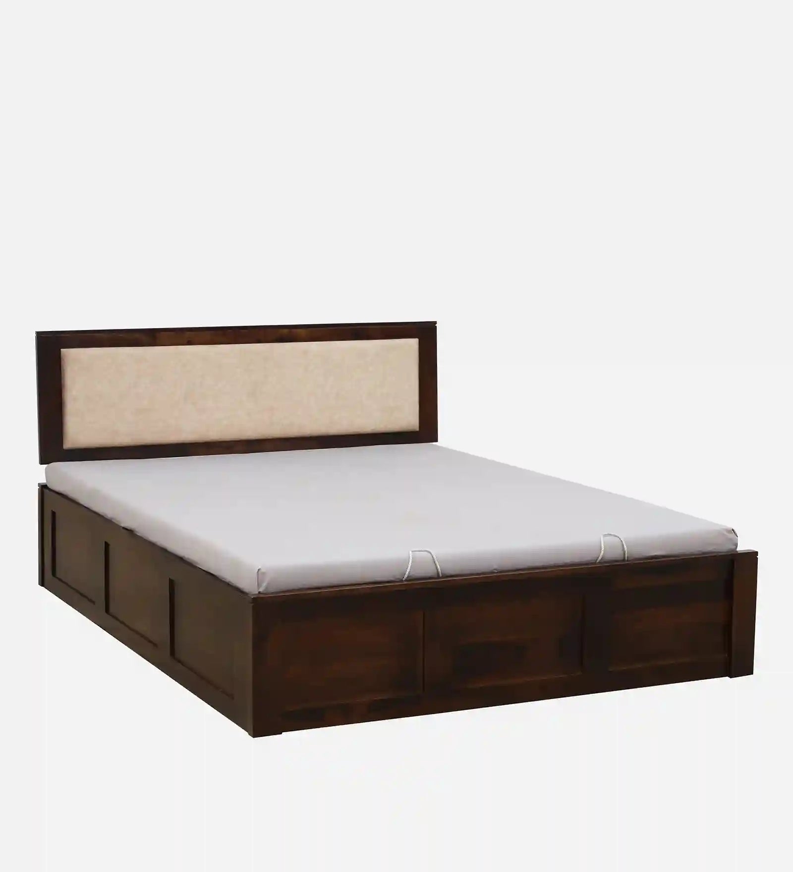 Kashtha solid sheesham wood king size bed with hydraulic storage modern design