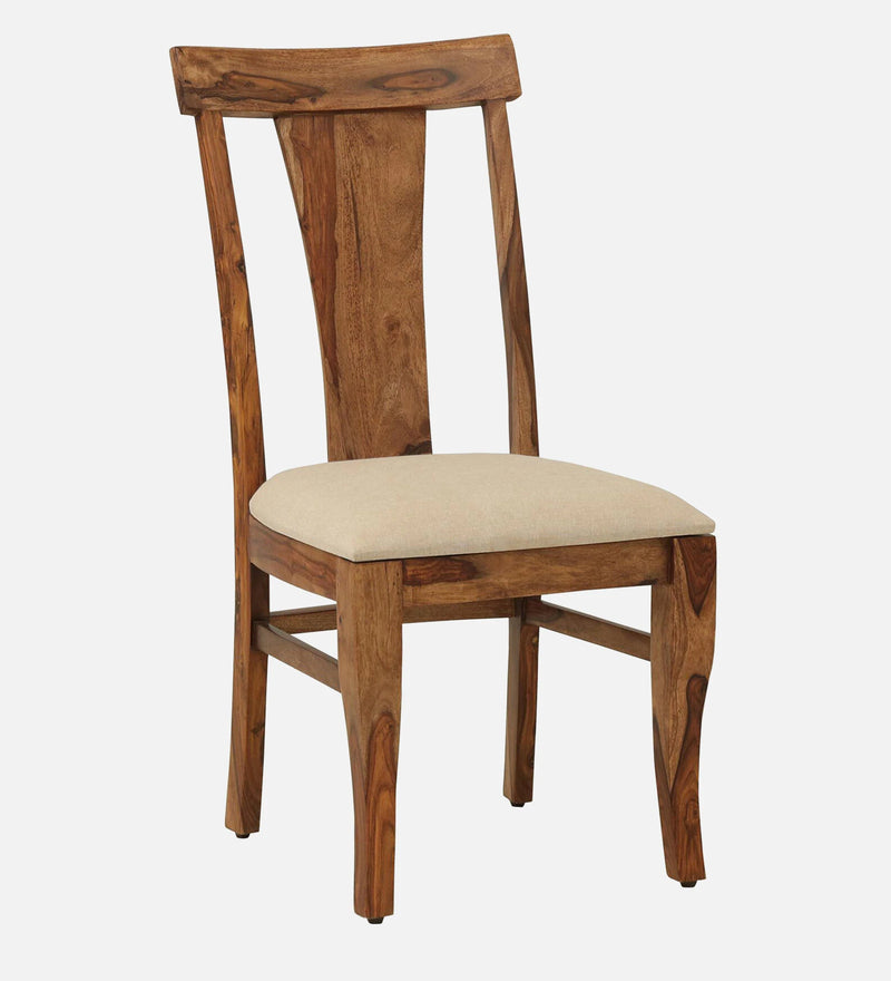 Oslo Solid Wood Dining Chair (Set Of 2) In Rustic Teak Finish By Rajwada