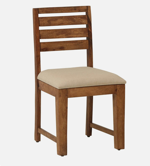 Oslo Solid Wood Dining Chairs (Set of 2) In Rustic Teak Finish By Rajwada