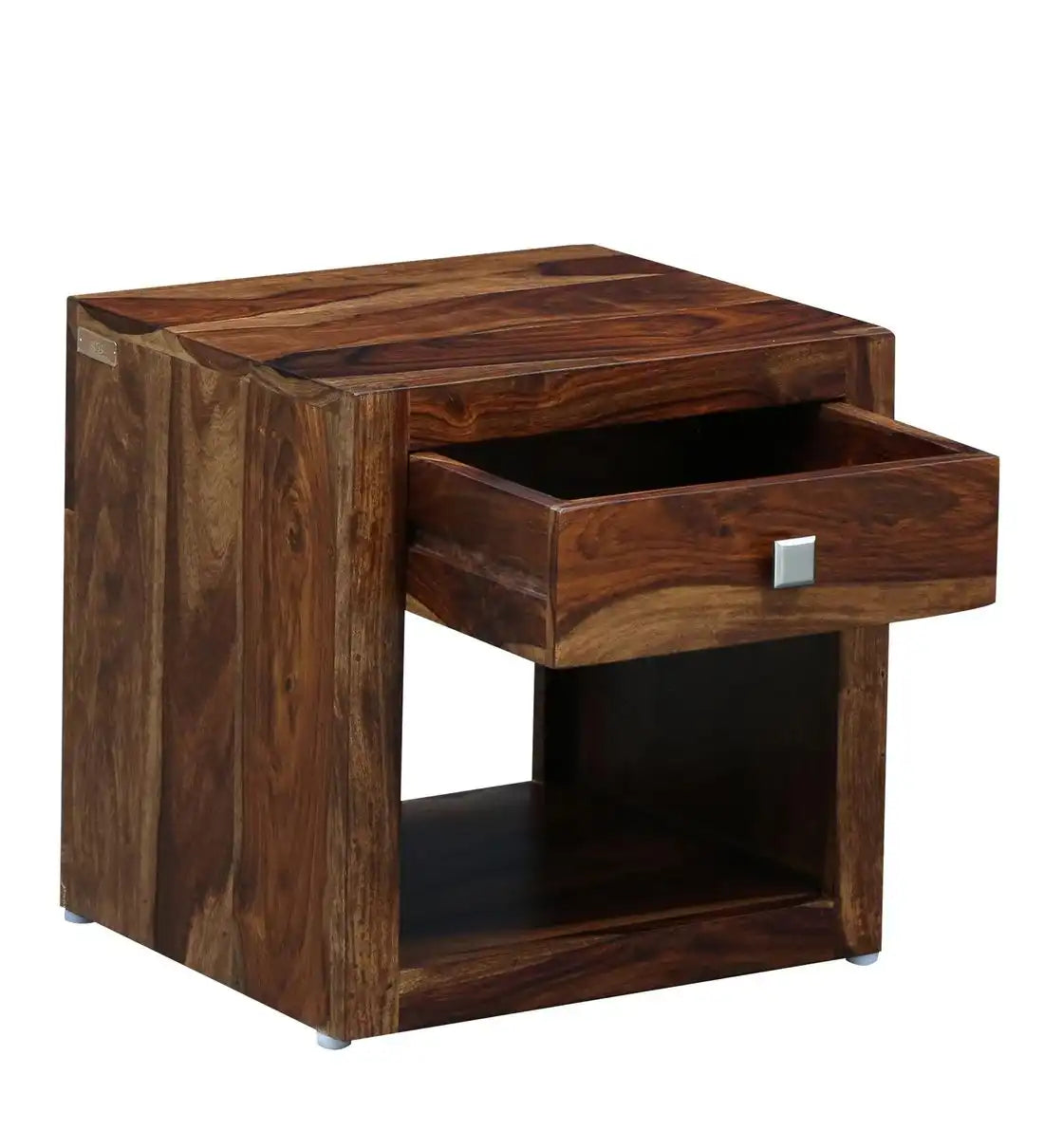 Krish bedroom side table modern solid wood bedside table India