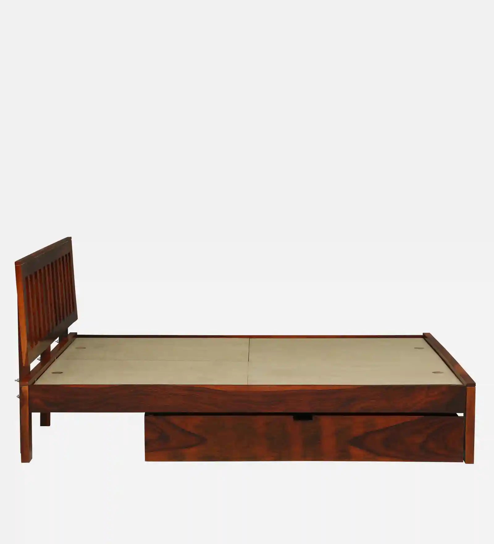 heavy sheesham wood support frame king size drawer storage bed india