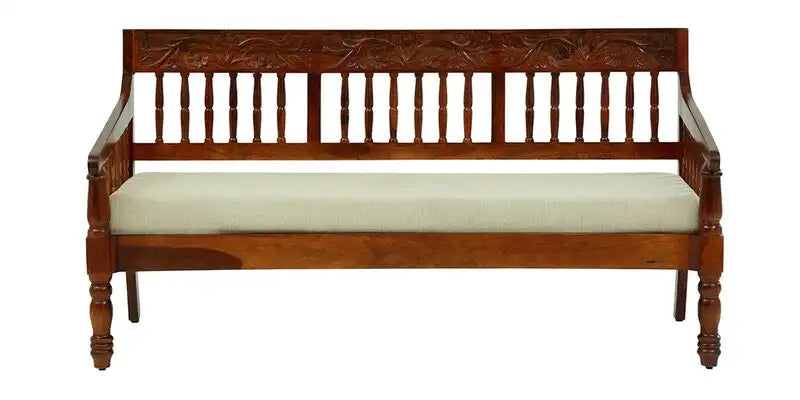 Luxury Devanti wooden sofa solid sheesham 3 seater classic look
