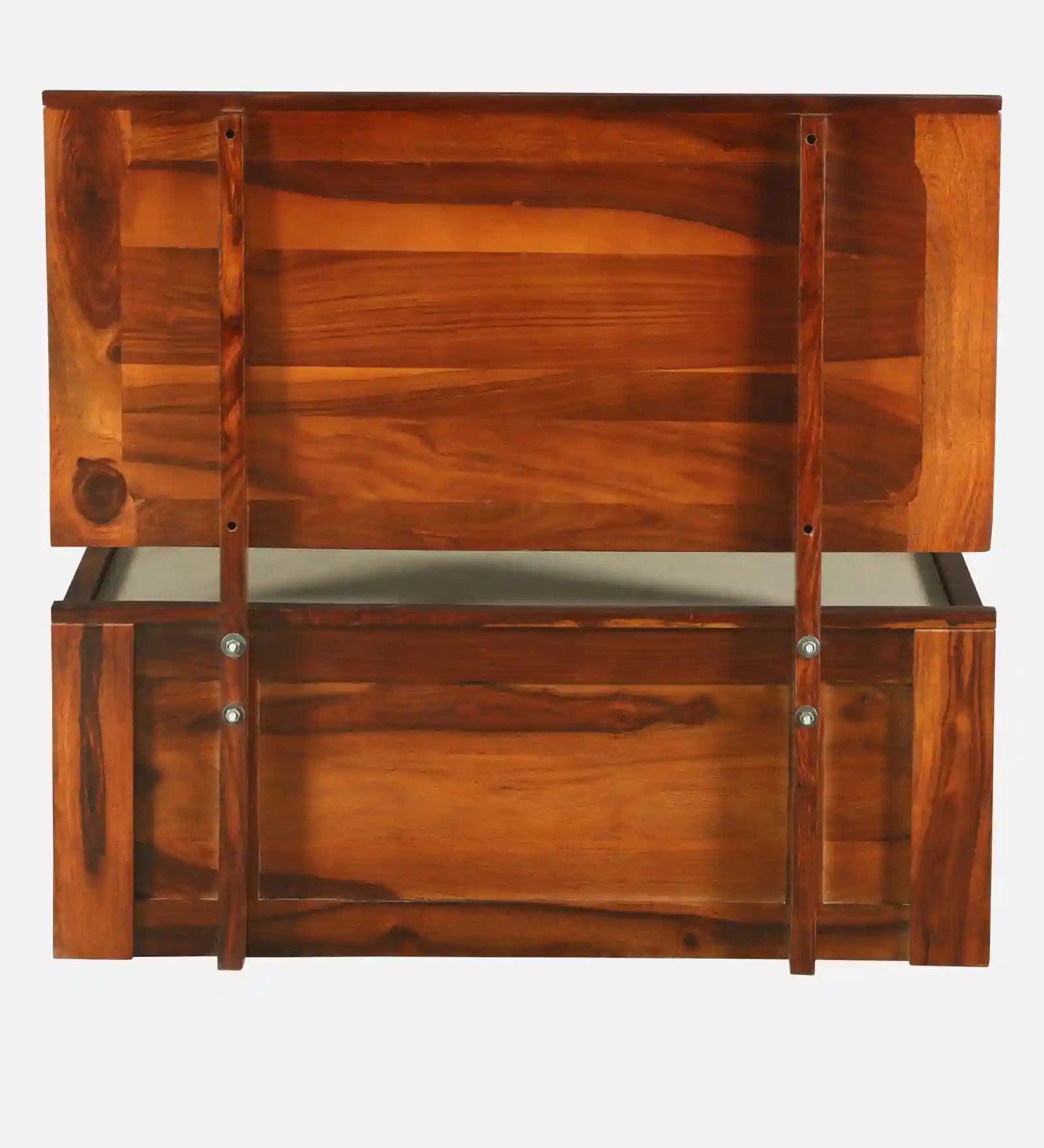 Tejas Solid Sheesham Wood Single Bed With Storage