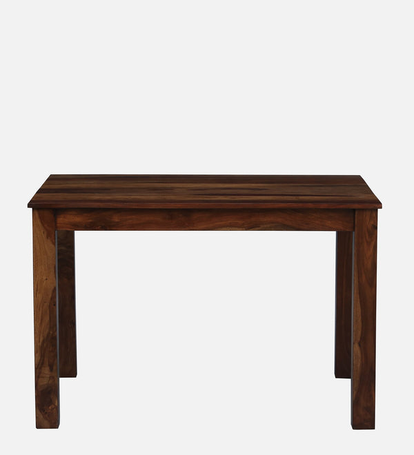 Saho Solid Wood 4 Seater Dining Table In Walnut Finish  By Rajwada