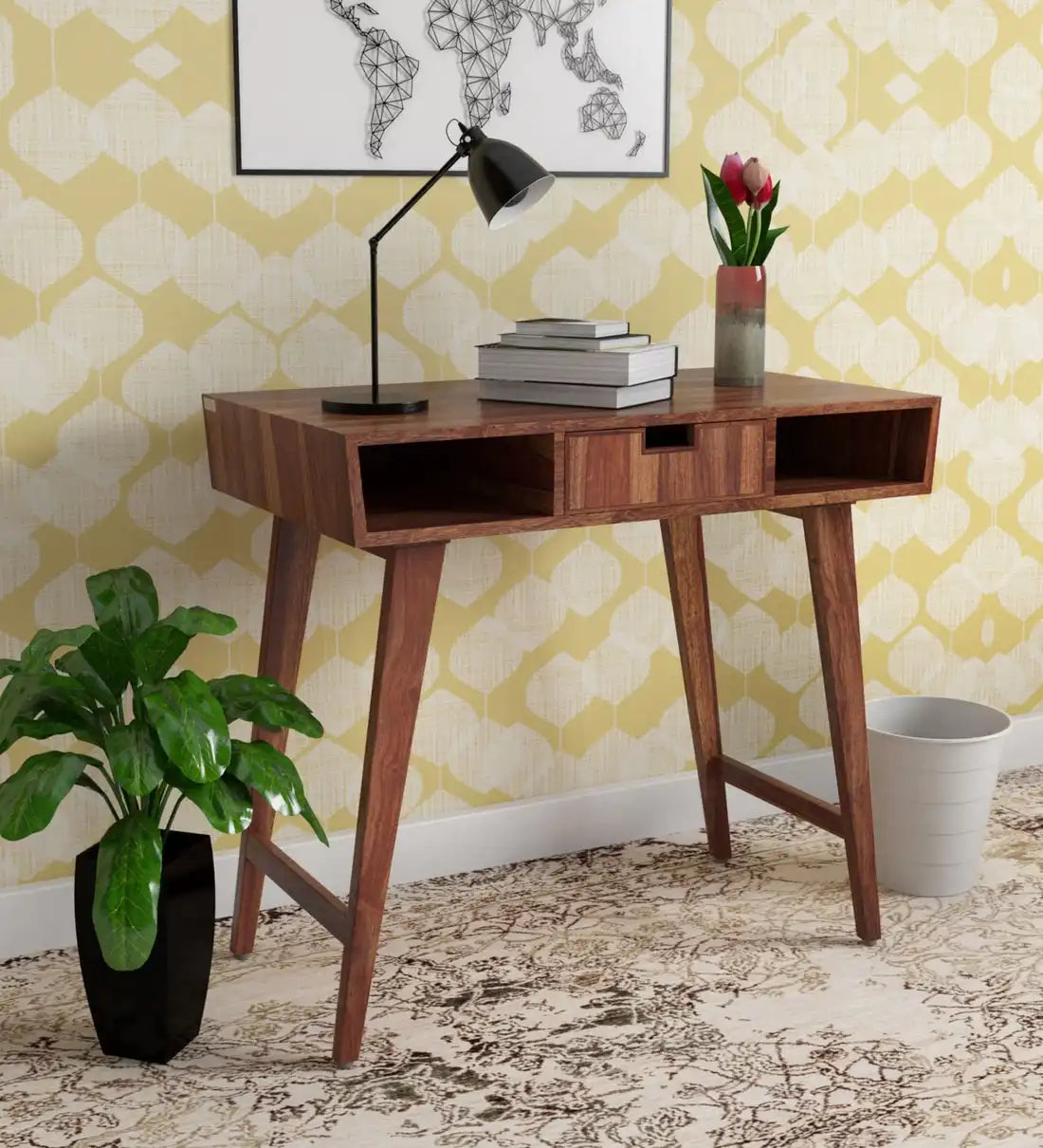 Mario sheesham wood study table solid wood writing desk for home office India