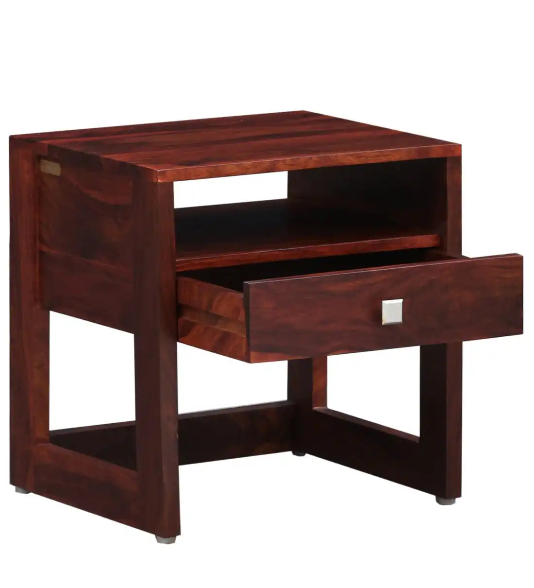 Mia bedside table compact wooden nightstand modern home India