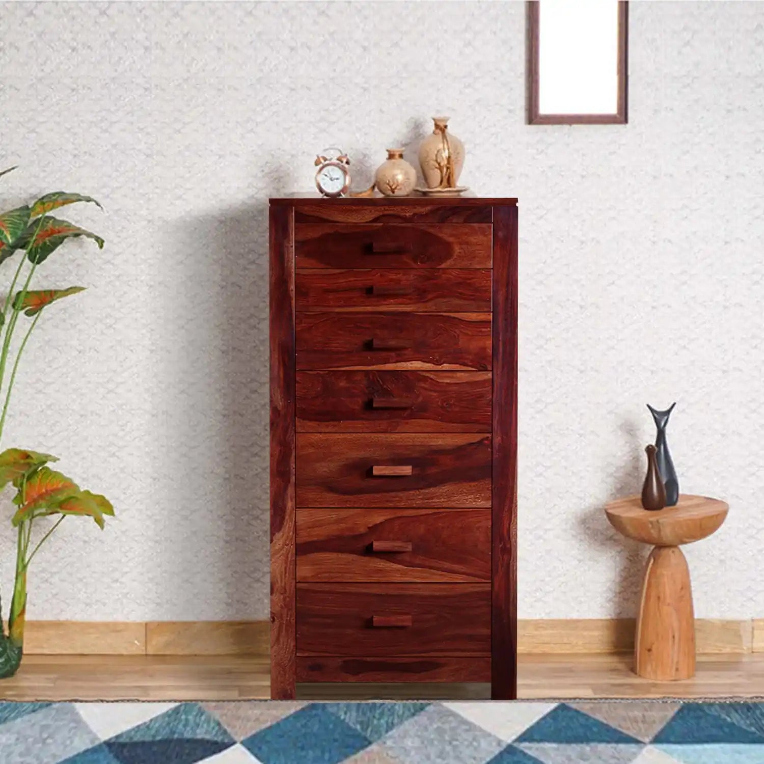 Modern Acro wooden dresser drawers storage cabinet sheesham design
