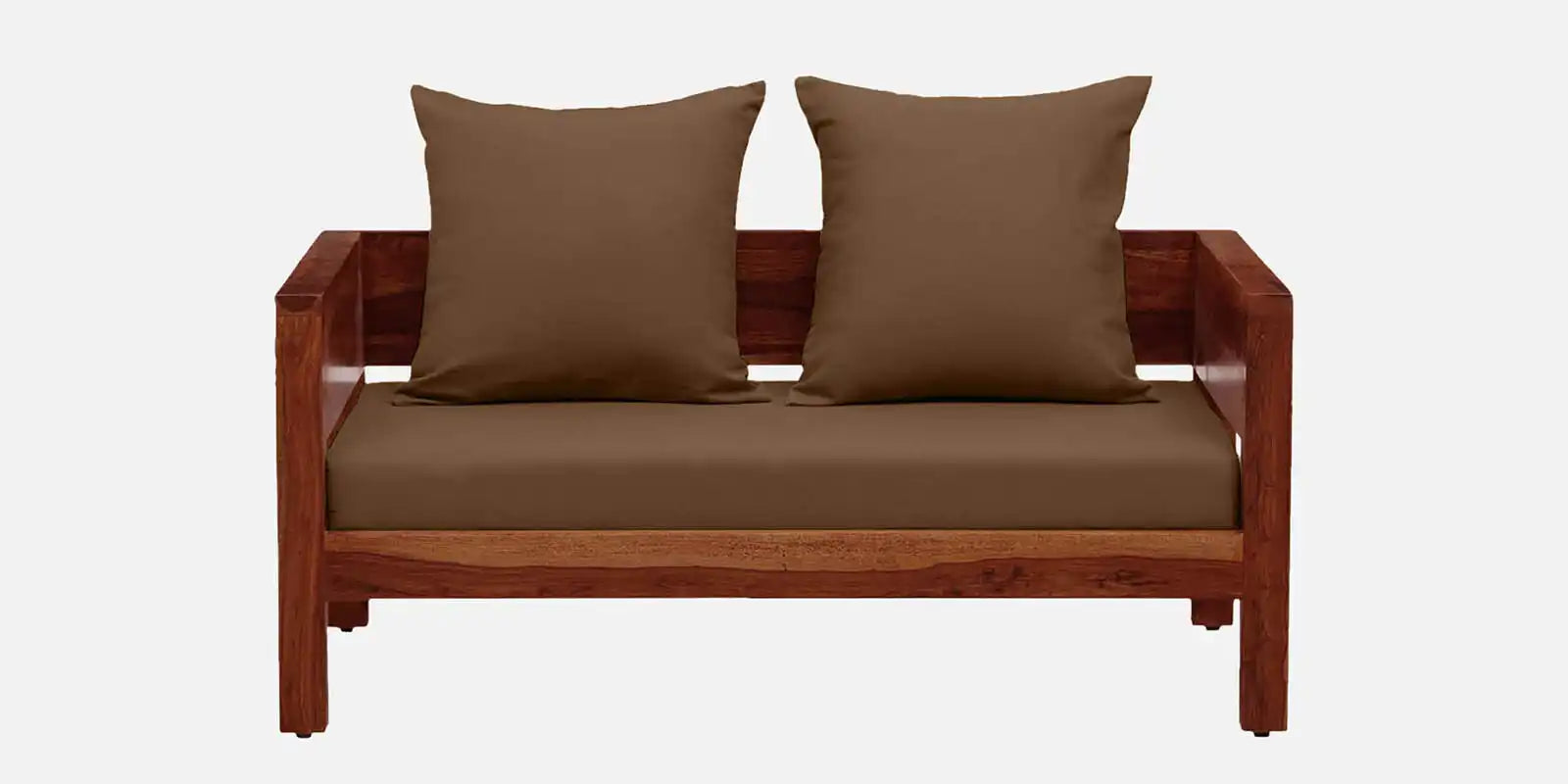 Modern Anamika wooden sofa 2 seater solid sheesham home furniture design