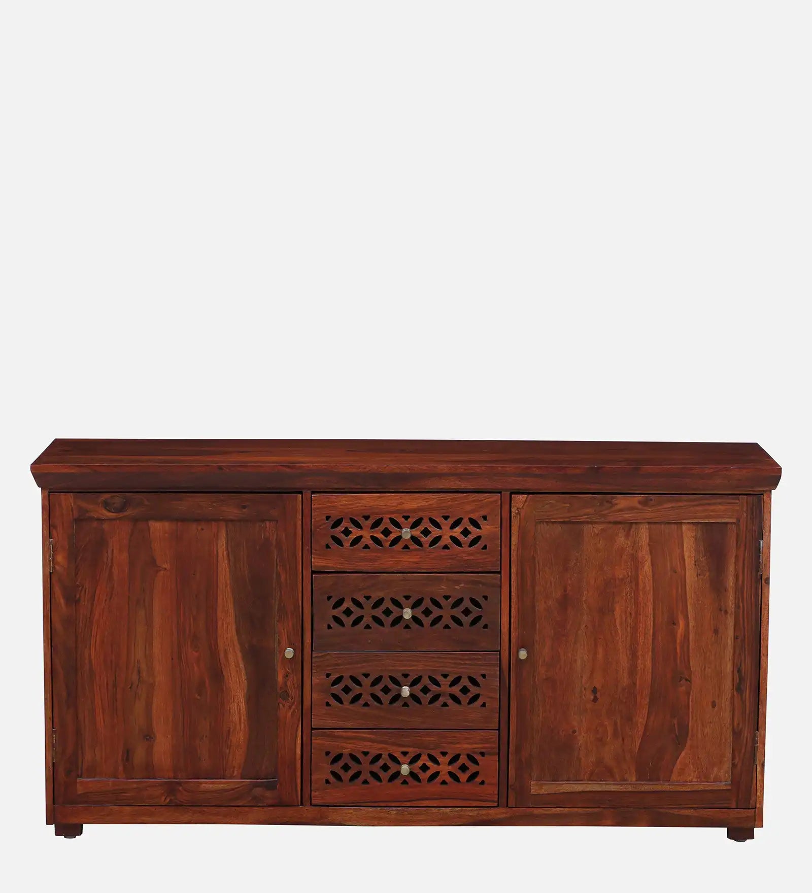Modern sheesham wood sideboard cabinet storage unit living room furniture
