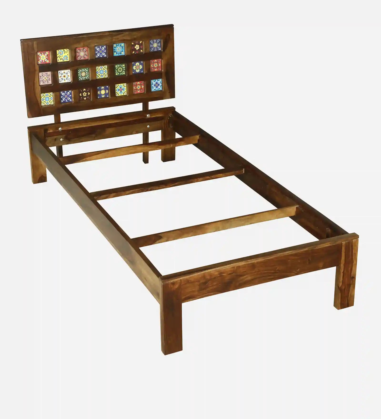 Modern sheesham wood single bed Anamika design durable bed India
