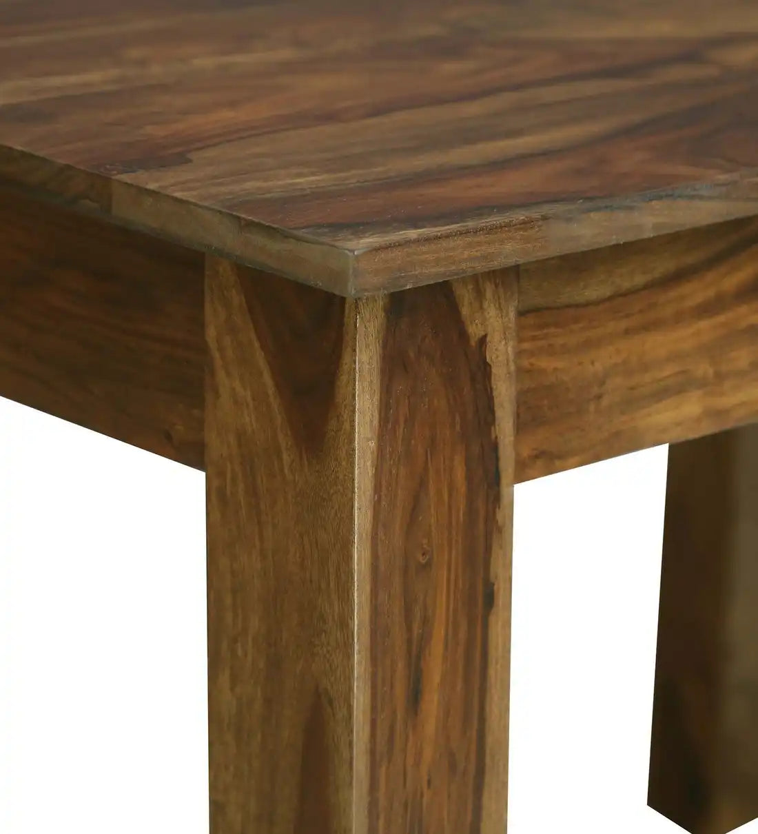 Modern sheesham wood six-seater dining table set Peter design for stylish interiors