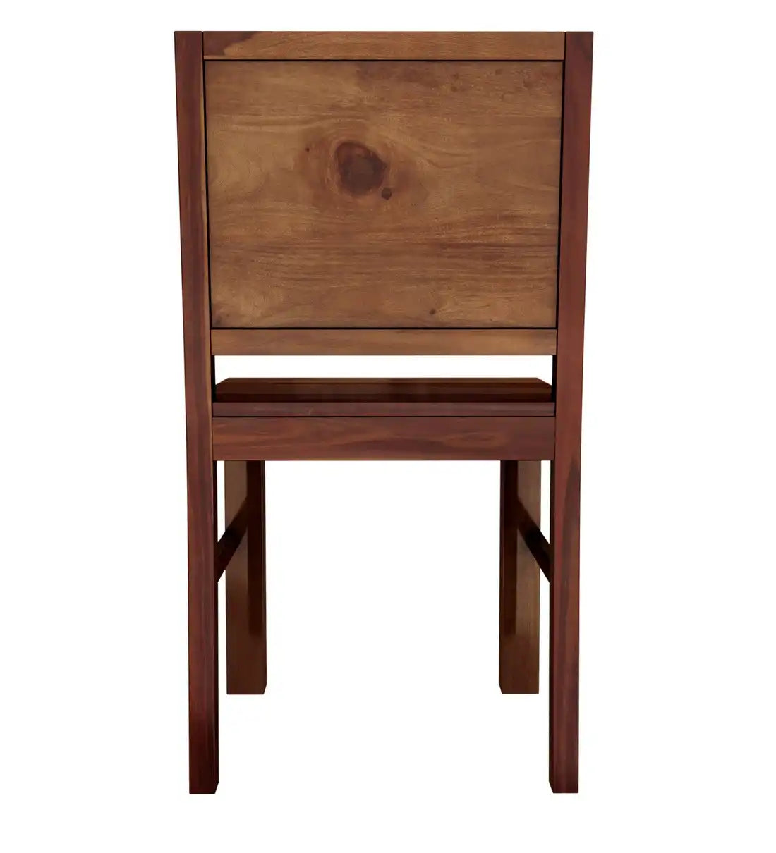 Modern six seater dining table set in solid sheesham wood with rich natural finish
