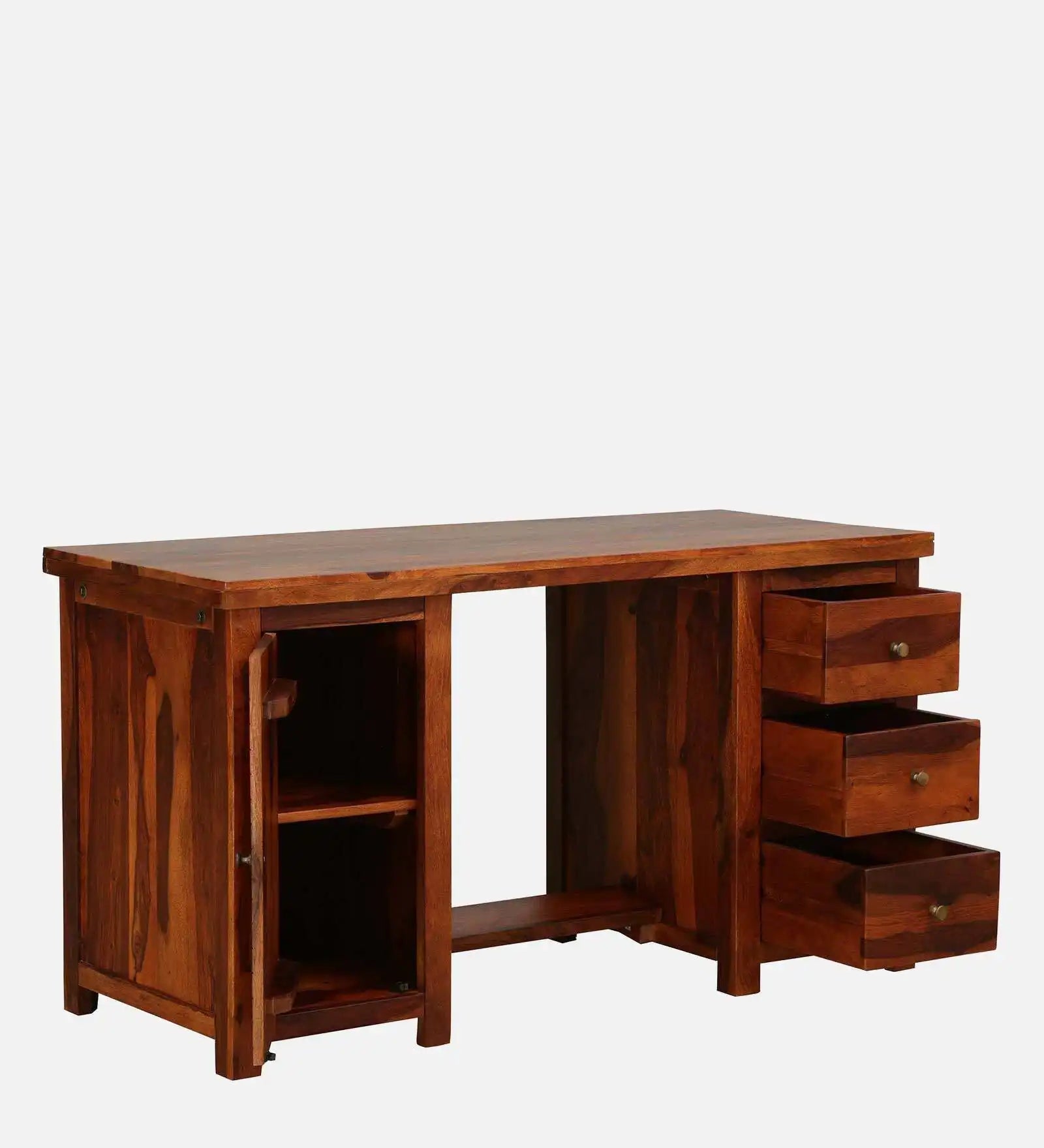 Modern solid wood study table Harmonia sheesham home office desk design