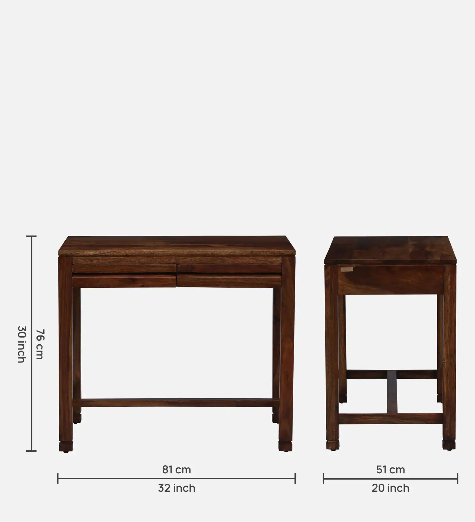 Modern solid wood study table Moscow home office desk