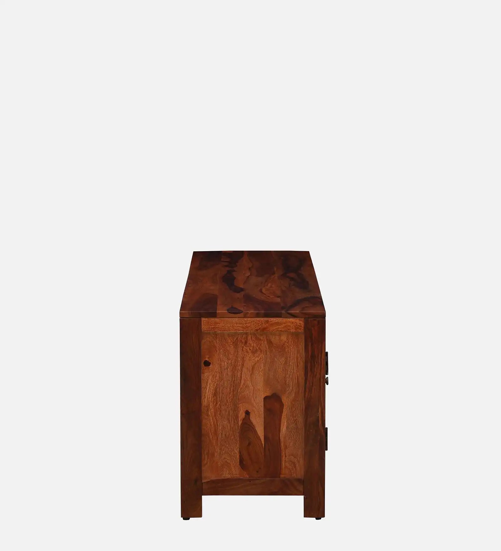 Modern solid wood tv console sheesham tv unit Harmonia for home