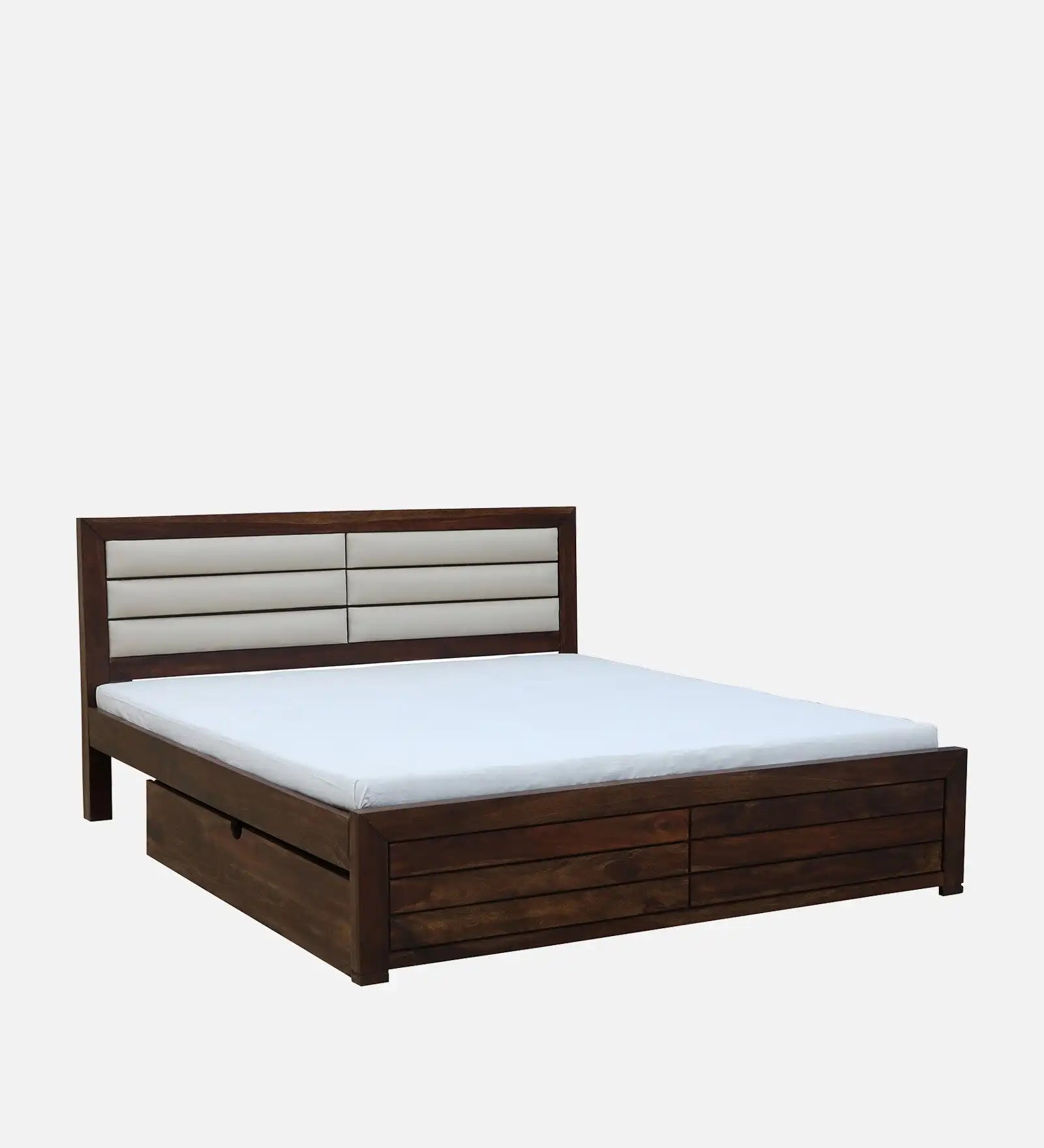 Moscow king size bed wooden drawer storage bedroom design